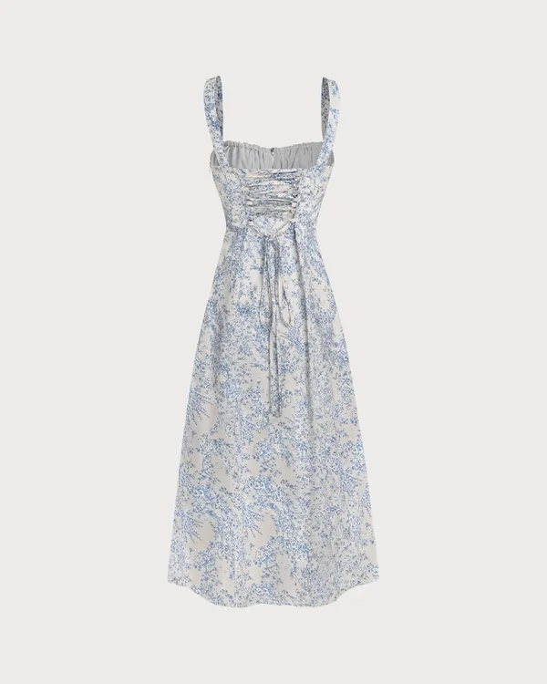 Amazon Floral Ruched Dress - Image 6