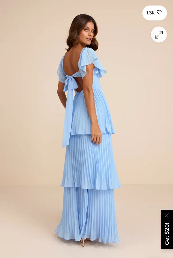 Maxi Dress Lulus Blue - Image 3