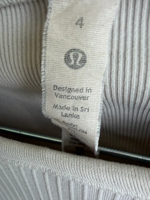 Lululemon Ribbed Long Sleeve Crop Top Ebb To Sleeve 4 - Image 6