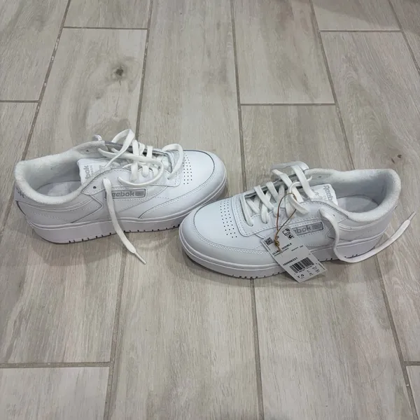Reebok Club C Double Platform White Sneakers NWT - Women’s 7.5 - Image 6