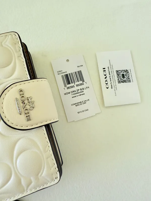 coach Medium Corner Zip Wallet In Signature Leather cz341 - Image 6