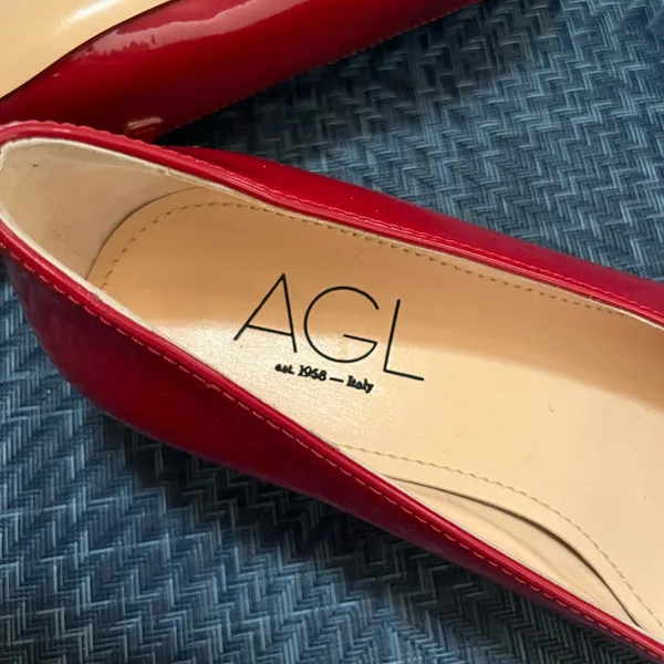 AGL Women's Red Patent Leather Mary Jane Shoes - Image 10