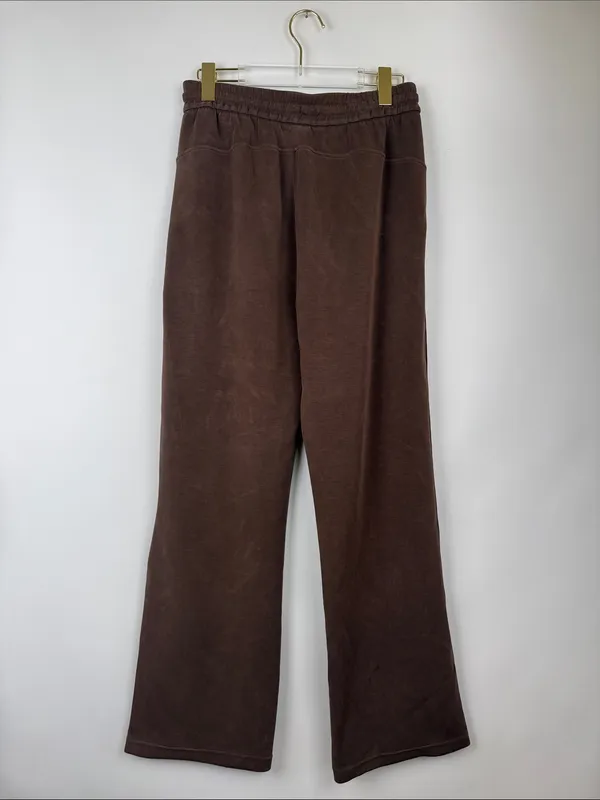 Colorfulkoala High Waisted Soft Drawstring Velvra Modal Sweatpants Brown Medium - Image 5