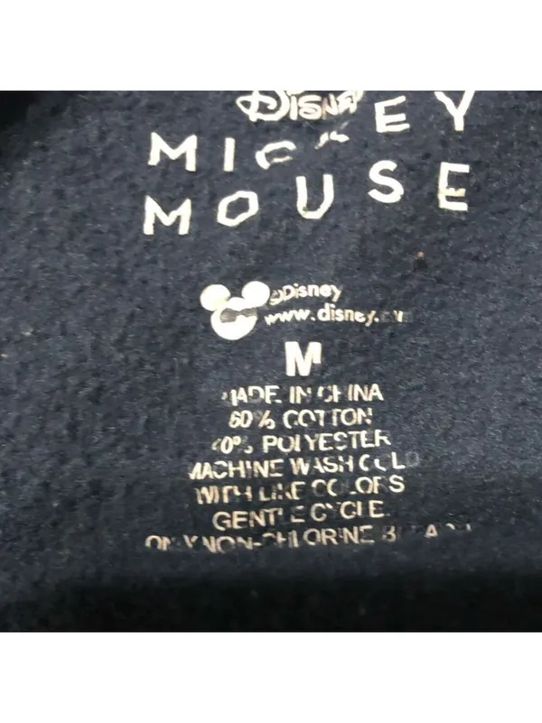 Disney Mickey Mouse Original Classic Sweatshirt Navy Gold M - Image 3