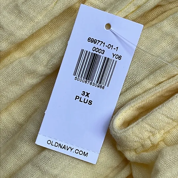 NWT OLD NAVY Lychee Yellow Tank Top Size 3X - Image 5