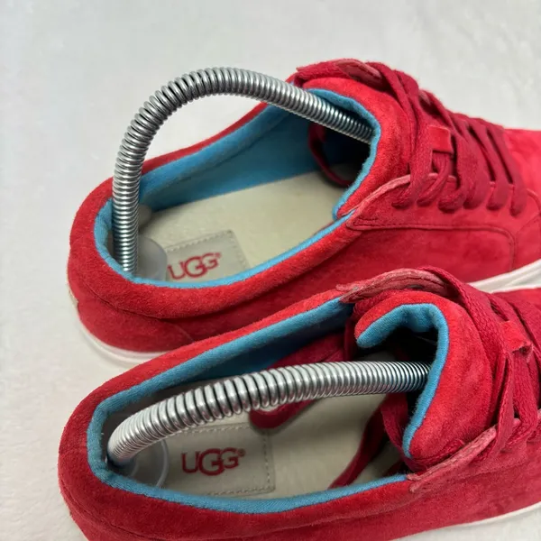UGG Karine Tango Red (TNGO) Suede Wool Women Sneaker 1015044‎ Size 9 - Image 6