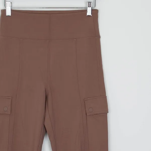 Athleta Delancey Straight Cargo Pant Womens XS‎ Brown High Rise Trousers Stretch - Image 4
