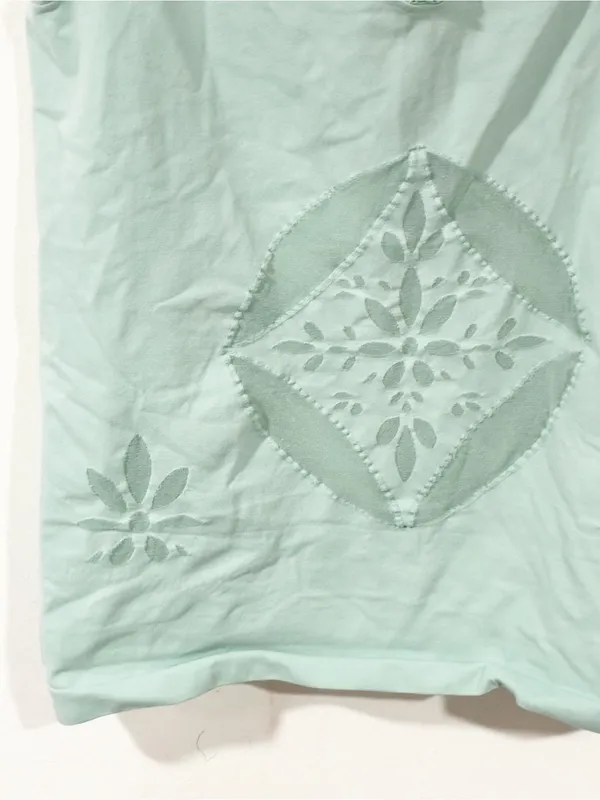 Wolford Mint Green Mesh Cutout Sleeveless Stretch Top Size Small - Image 2