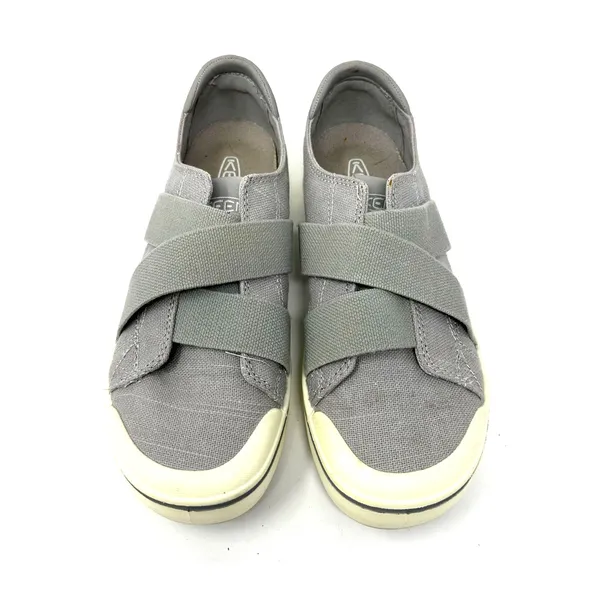 Keen Size 8 Canvas Casual‎ Sneaker Flat Comfort Shoes Gray Strappy Closure - Image 8