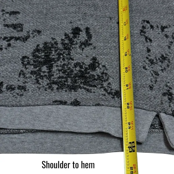 Stateside Grey Distressed Crewneck Grunge Gothic Fairygoth Punk‎ Rock XS - Image 12