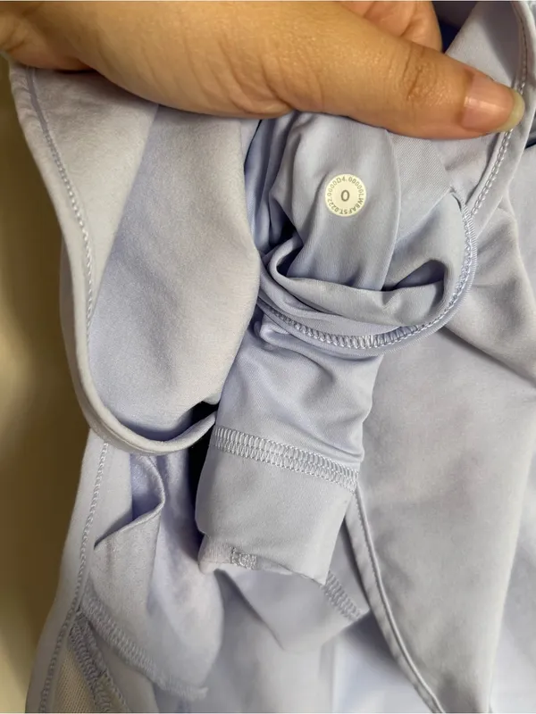 Lululemon Hotty Hot High-Rise Skirt Skort Size 0 Pastel Blue Periwinkle Shorts - Image 11