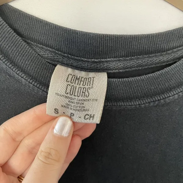 Comfort Colors Long‎ Sleeve T-Shirt With Esther 4:14 Graphic In Charcoal women's - Image 4