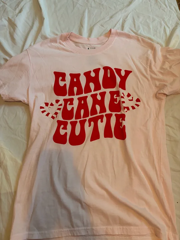 Candy Cane Cutie Pink T - Image 6