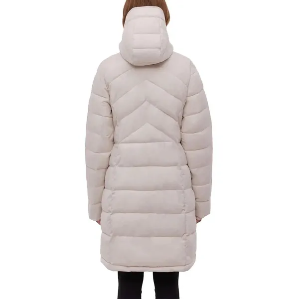 BENCH Long Hooded Puffer Coat Removable Hood Pockets‎ Minimalist Quilted X-Small - Image 8