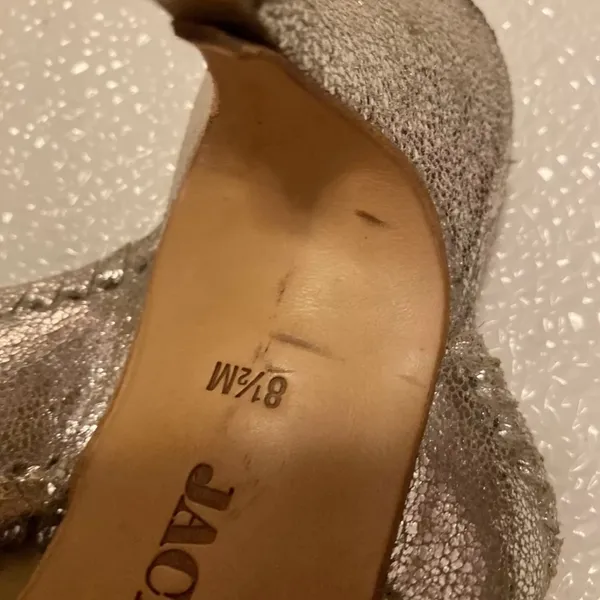 Jack Rogers Silver Sandals with Medallion Detail - Image 4