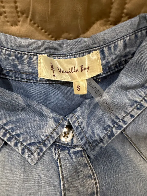Vanilla Bay Denim Dress Blue - Image 3