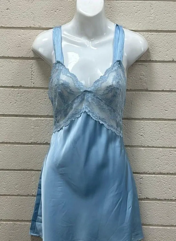 Princess Polly Lioness BEL AIR MINI DRESS BLUE Size XS - Image 12