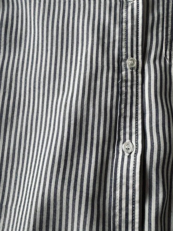 Striped Button Down Shirt Multi Size L - Image 2
