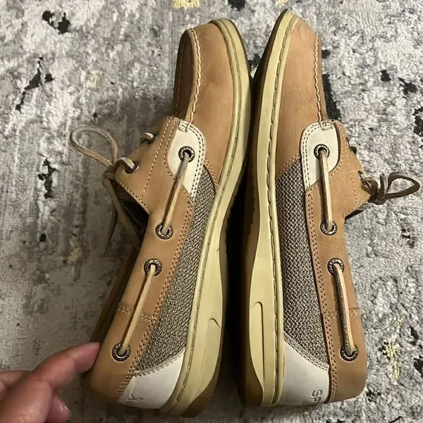 Sperry women’s dockside leather boat shoes size 8.5 - Image 3