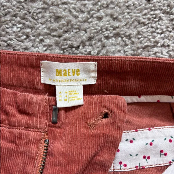 Anthropologie Maeve Corduroy Pants Size 4 - Image 5