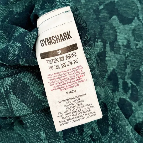 Gymshark Adapt Animal Seamless Leggings Green Medium - Image 4
