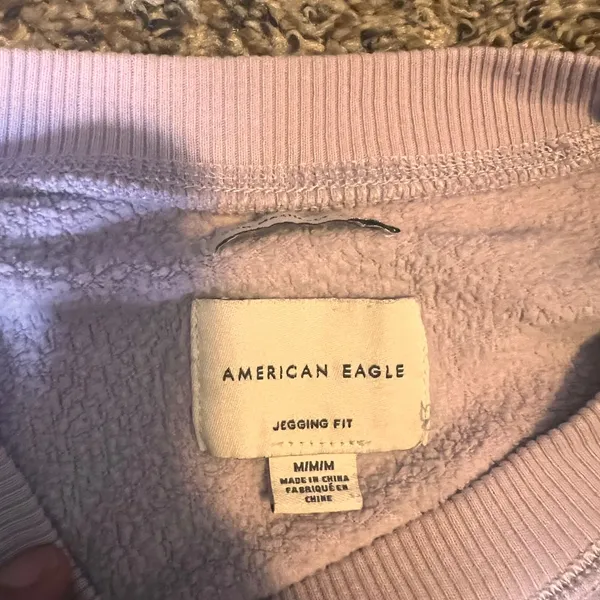 American Eagle‎ Jeggings Fit Striped Pullover Crewneck Sweatshirt Medium - Image 2