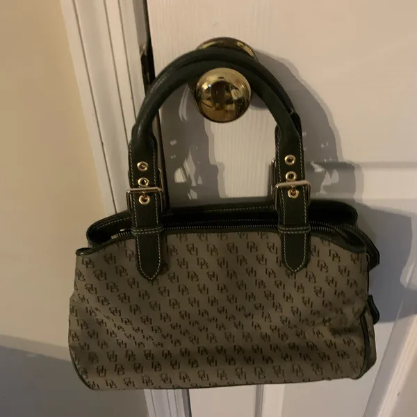 Dooney &‎ Bourke Green and Tan Handbag - Image 2