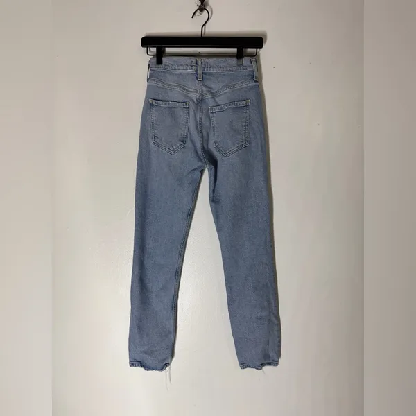 agolde riley crop Jeans Size 24 Light‎ Wash - Image 2