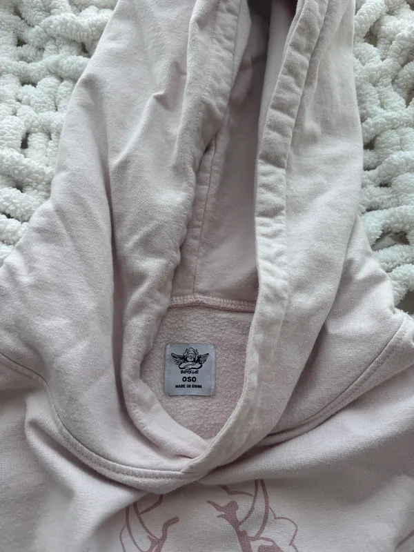 Boys Lie Hoodie Pink - Image 2