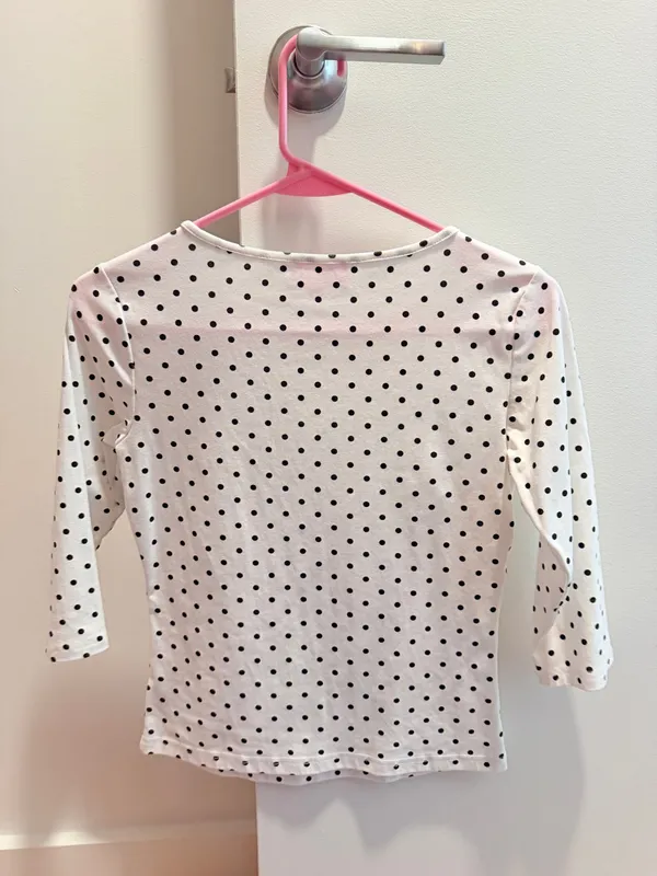Edikted 3/4 sleeve polka dot top  - Image 2