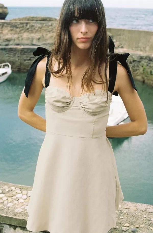 ZARA Ruffled Mini Dress - Image 5