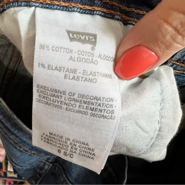 Levi’s 505s Distressed straight‎ Leg Short Denim Jeans - Image 8