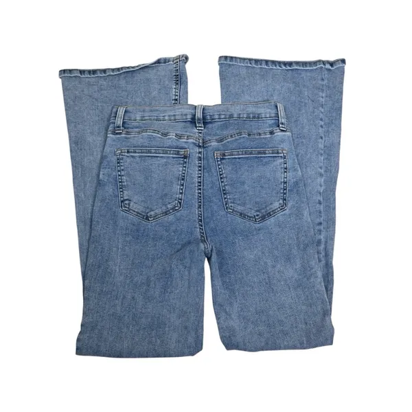 Celebrity Pink Womens 7/28 Distressed Flare Jeans - Image 5