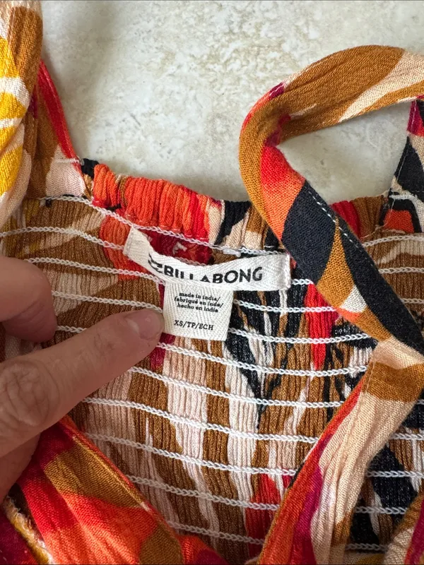 Billabong sweet sands tropical Floral Mini Dress - Image 2