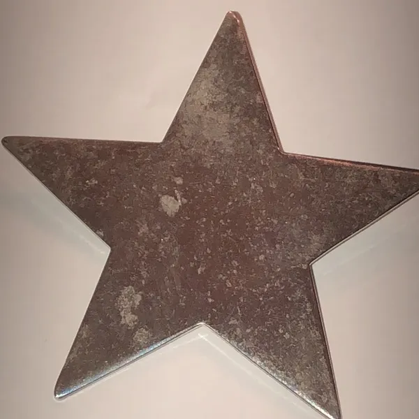 Silver Tone Vintage Star Brooch - Image 2