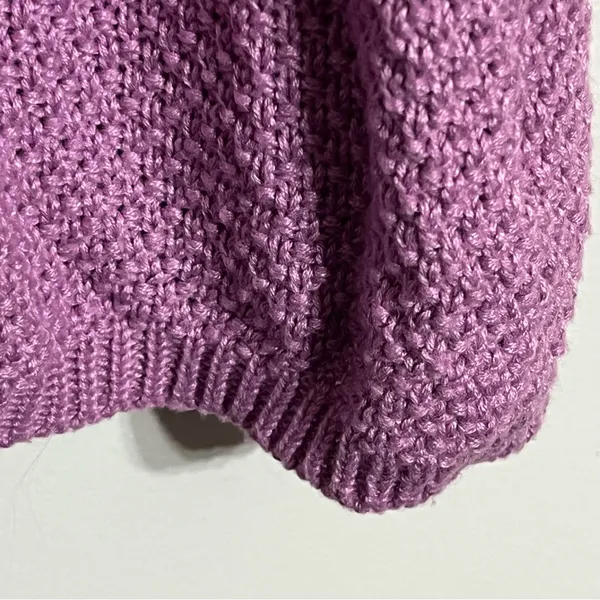 Ultra Flirt Crochet Knit Tie Halter Neck Dress‎ Junior Size XL Pink Purple Color - Image 2