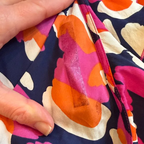 Diane von Furstenberg Multicolor Wrap Blouse Size 10 C9-003 - Image 3
