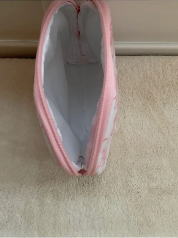 Pink Floral Cosmetic Pouch - Image 2