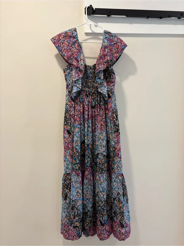 Anthropologie Clementina Eyelet Maxi Dress Size Large - Image 7