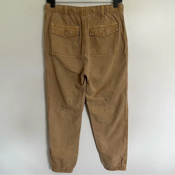 Aerie Women's‎ Cargo Jogger Pants Size XS Tan Beige Casual Drawstring Oversized - Image 13