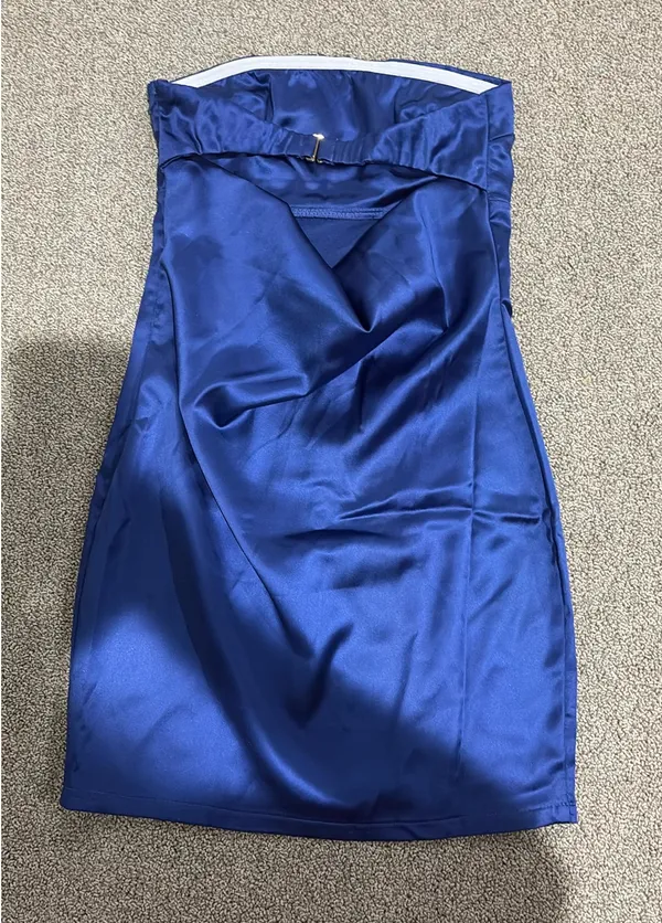 Hello Molly Mini Dress Blue  - Image 3