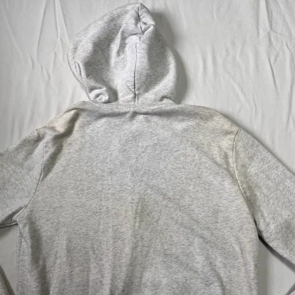 Plain Gray Zip Up Hoodie - Image 7