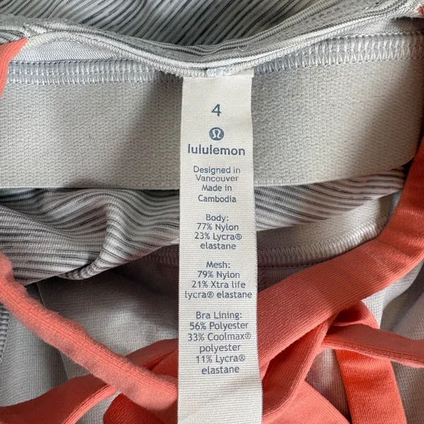 Lululemon Stash N Run Tank Wee Are From Space Nimbus Battleship Coral Size‎ 4 - Image 5