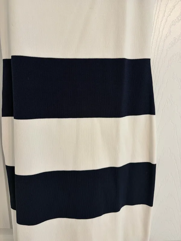Mable navy and white striped maxi dress - Image 3