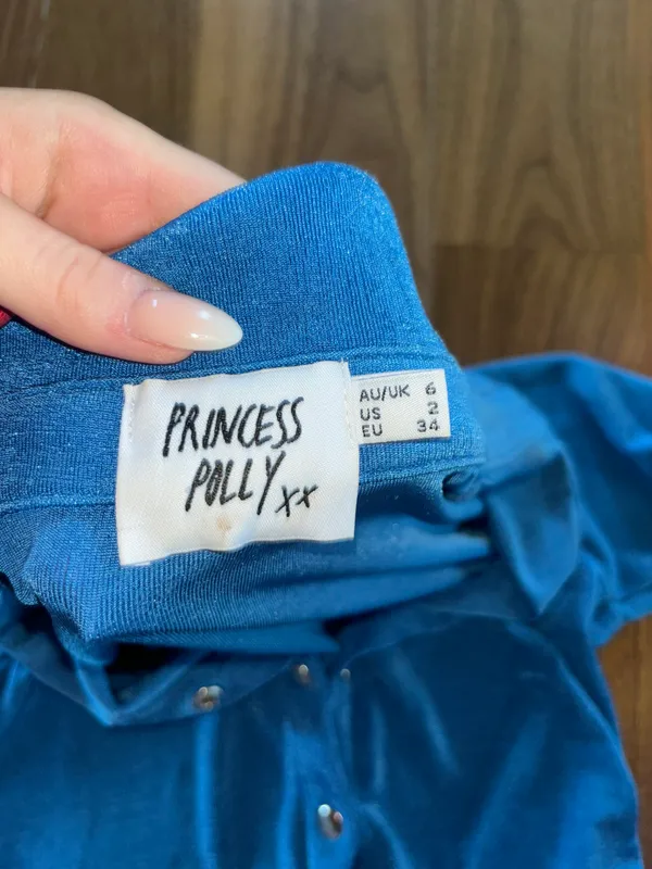 Long Sleeve Blue Top - Image 2