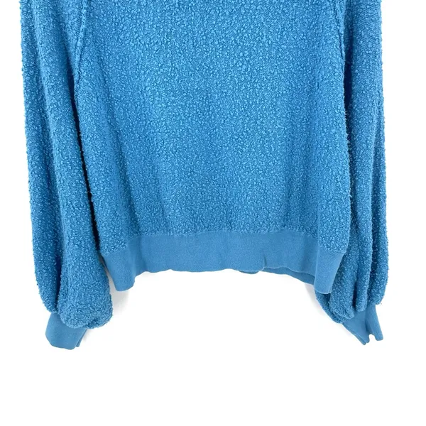 Free People Found My Friend Pullover Balloon Sleeve Popcorn Knit Sweater - Image 6
