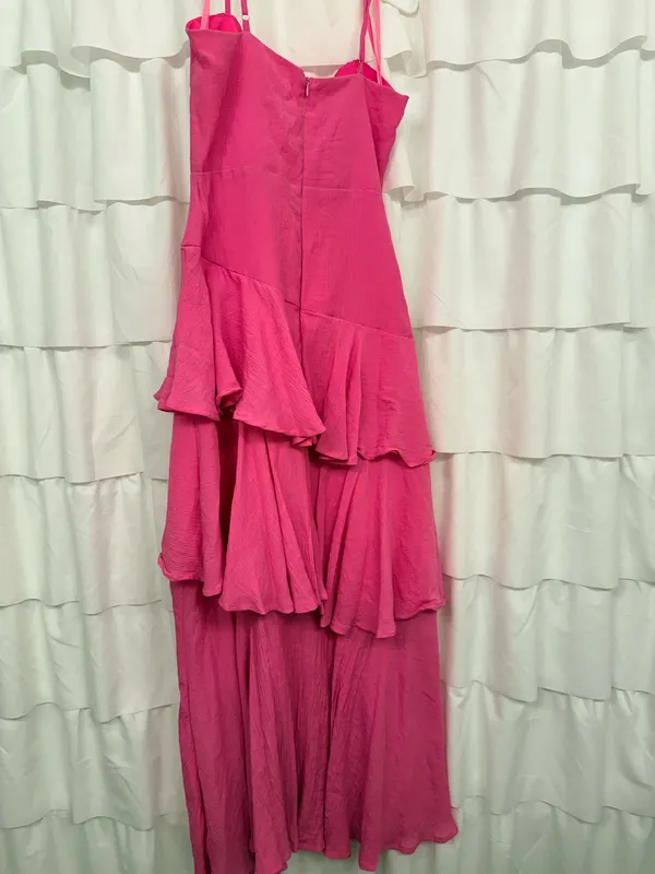 Selfie Leslie Dress Maxi Pink - Image 3
