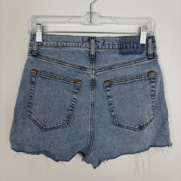 Abercrombie & Fitch The 90s Slim Straight Ultra High Rise Denim Shorts Size 28/6 - Image 3