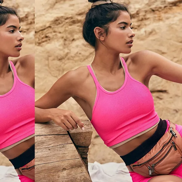 NEW Free People FP Movement Happiness Runs Crop Tank in Malibu - XS/S - Image 2