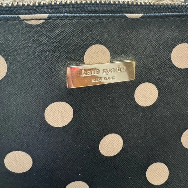 Kate Spade Handle‎ Bag, Black White Polka Dot - Image 2